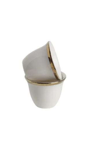 فنجان ابيض خط