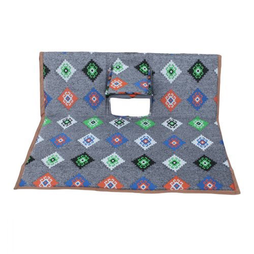 كرسي الفخامة رصاصي حجازي بمركاة