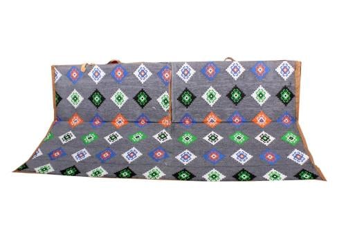 كرسي الفخامة رصاصي حجازي بدون مركاة