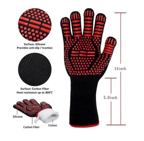 قفازات الشواء 2 حبة