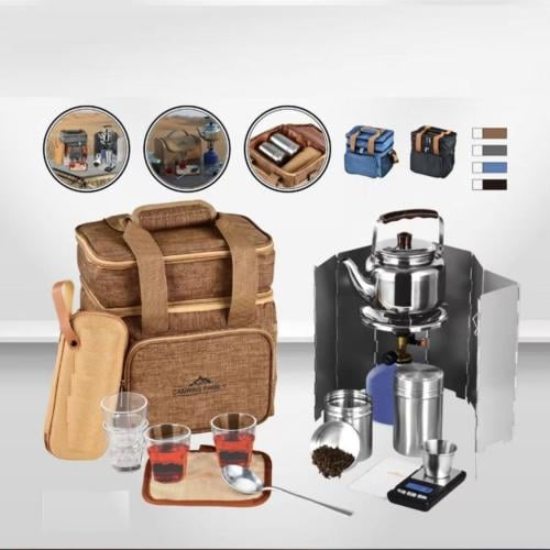 شنطة عزبة شاي قماش دورين كامله