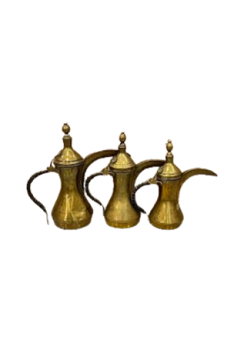 طقم دلال حساوي كبير 3 حبة