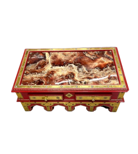 طاولة شاي كبيرة مع 2 درج م 60*94 سم