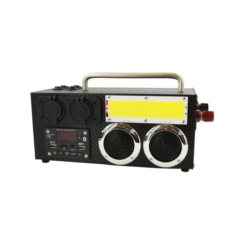 بطارية متنقلة للرحلات 9 امبير فتنامي داخلها سماعة