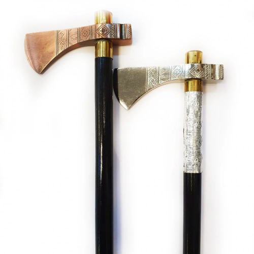 عصا اماراتي راس فاس فضي