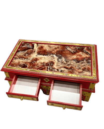 طاولة شاي كبيرة مع 2 درج م 60*94 سم