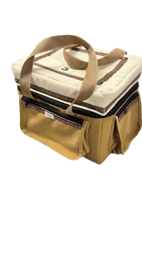 شنطة مطرز تنزاني بابيض