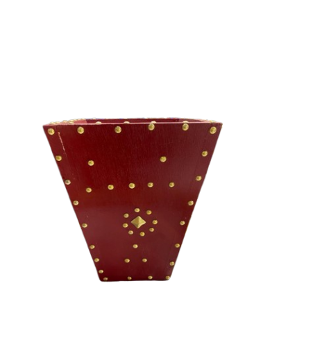 سلة نفايات صغيرة عنابي