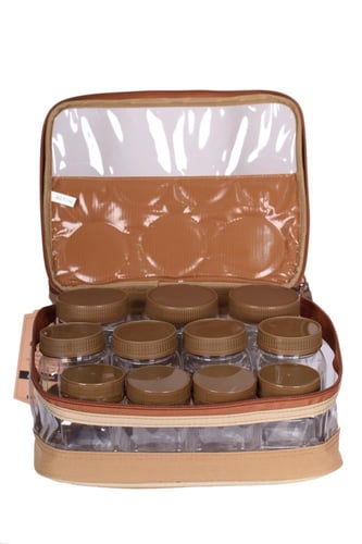 شنطة 11 علبة بهارات 3 احجام