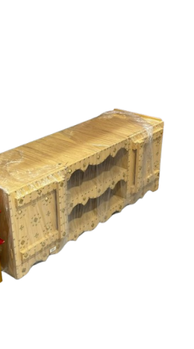 طاولة تلفزون تراثية بيج 38×50×120 سم