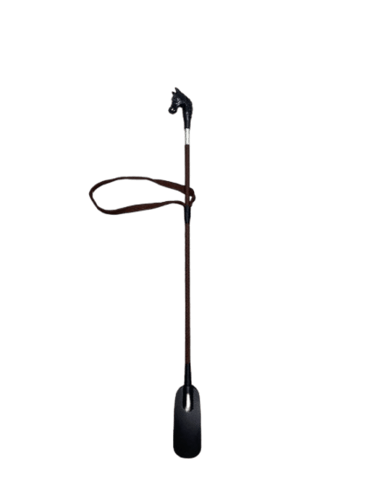 سوط حصان كبير بني راس