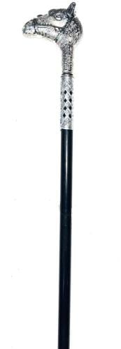 عصا اماراتي راس جمل فضي