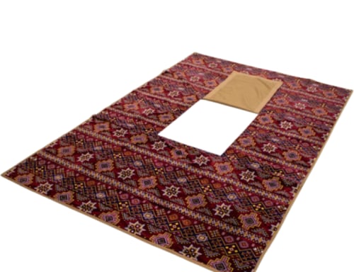 فرشة مبطن 4*4 متر مع فتحة نار