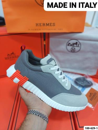 Hermes رصاصي مع برتقالي