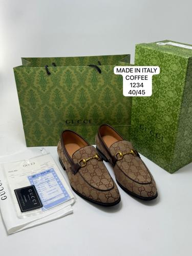 Gucci Jordaan Loafer قوتشي رسمي بني