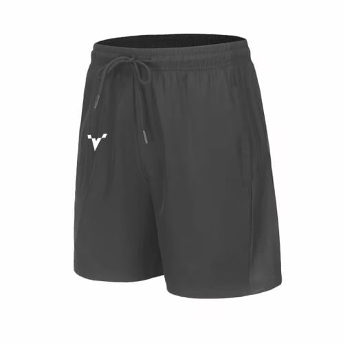 Gray shorts with pockets