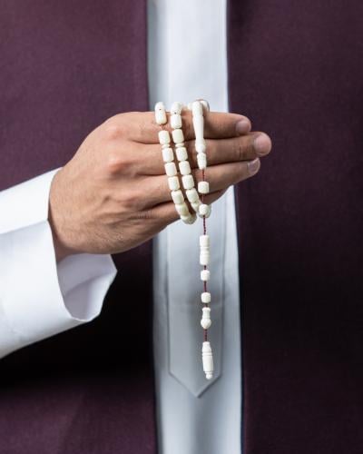 سبحة عظم صندوقي فاخر