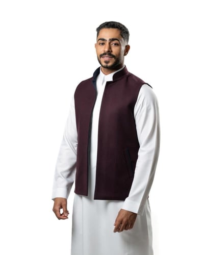 سديري دبل فيس عنابي وكحلي