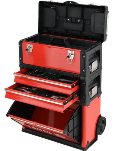 عربة أدوات بثلاث قطع مع أدوات YT-09104