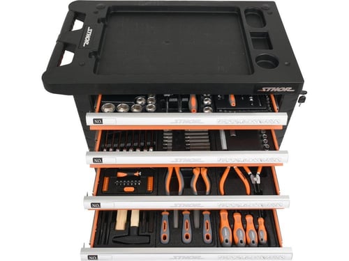 خزانة بأدراج 6 على عجلات مع 302 قطعة أدوات 58550