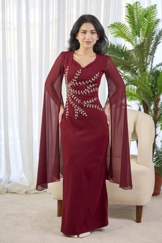 فستان أرغوان