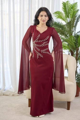 فستان أرغوان