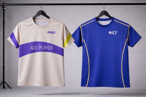T-shirt ( Off White - Purple )