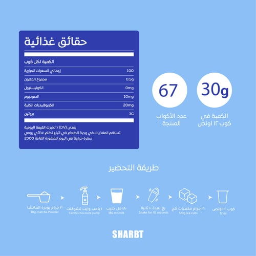 بلو ماتشا لاتيه - واحد كجم