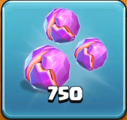 750 معدن خام متوهج