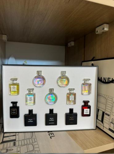 مجموعة عطور شانيل الميني مع الملحقات 12 * 7.5 مل