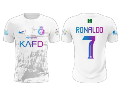 تيشيرت النصر الابيض شبابي