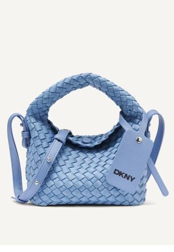 حقيبة DKNY الجلدية المجدولة – تصميم هوبو فاخر بحما...