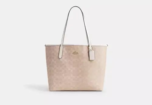 حقيبة كتف نسائية Coach Tote كبيرة مونوغرام – تصميم...