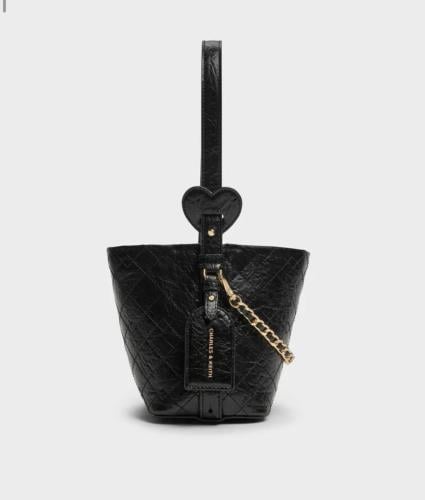 Duo Quilted Chain Bucket Bag