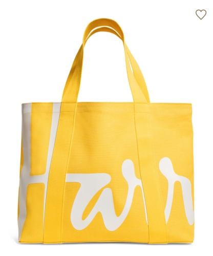 "حقيبة تسوق قماشية من Harrods -حجم متوسطة بلونها ا...