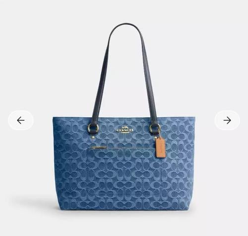 حقيبة كتف نسائية Coach Tote جلد فاخر – تصميم عملي...