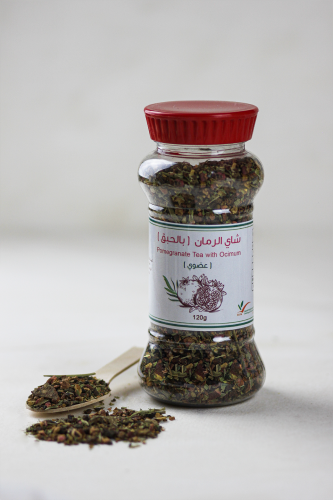 شاي الرمان بالحبق 120 جرام عضوي