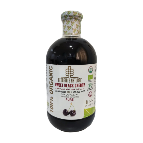 عصير الكرز الاسود الحلو النقي 100%عضوي 1لتر