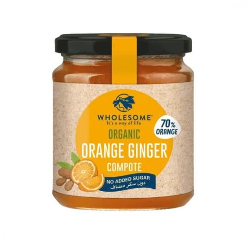مربى البرتقال والزنجبيل العضوية بدون سكر 370 جم