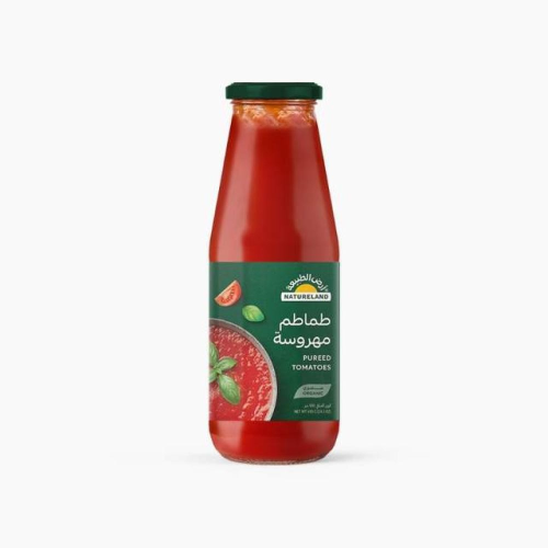 طماطم مهروسه عضوي 690 جم ارض الطبيعه