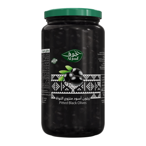 زيتون أسود منزوع النواة 370 جرام (الجوف)