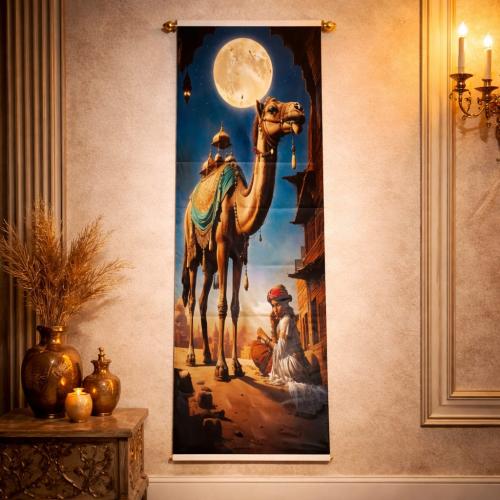 لوحة قماش جدارية تراثية – 30×150 سم