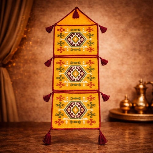 ديكور جداري تراثي 3 جيوب بتصميم السدو – لمسة من ال...