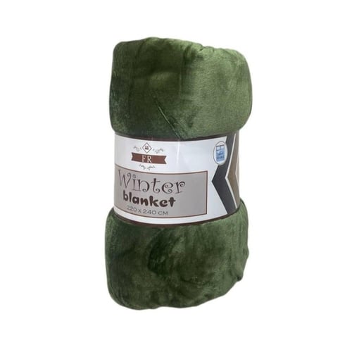 بطانية فائقة النعومة - حجم نفرين 240×220 سم , بألو...