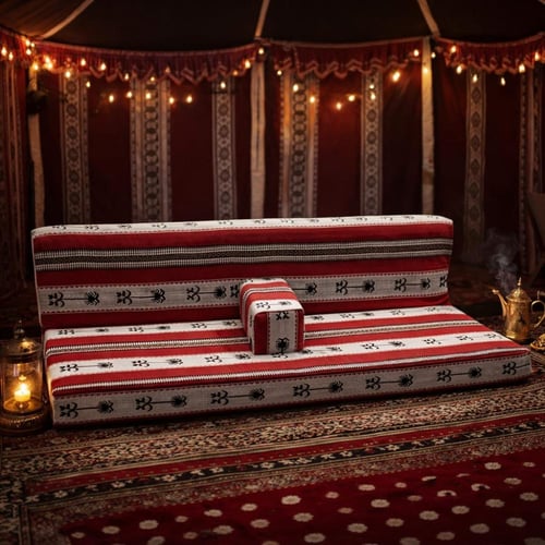 جلسات أرضية منوعة بالطلب قماش مخمل تركي