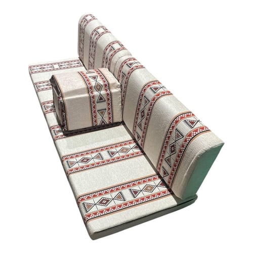 جلسة أرضية عربية قماش مخمل تركي بتصميم تراثي جذاب...