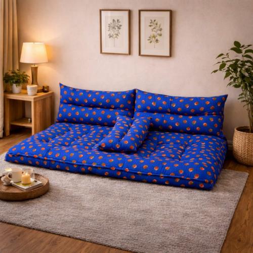 طقم جلسة أرضي شالكي مكون من 4 قطع - مقاس 1x2 م