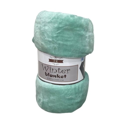 بطانية فائقة النعومة - حجم نفرين 240×220 سم , بألو...