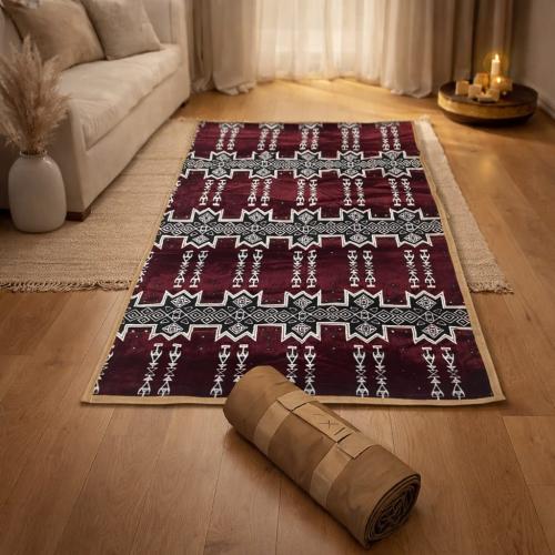 مفارش رحلات مقاس 2x1 م , مدات ارضية مع قماش خلفي ر...