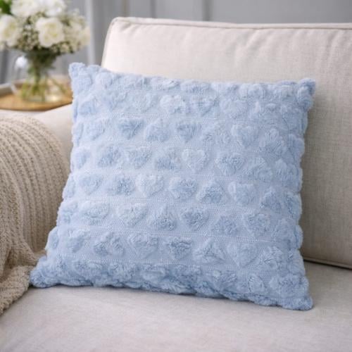 مخدة قلوب مخملية فاخرة - 40×40 سم